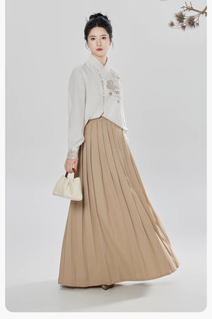 Songyu modern Hanfu floral shirt Song pants and skirt product photo 20