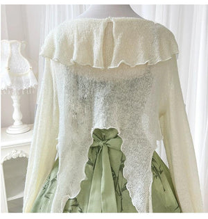 【Whisper of Bamboo】 Sweet Hanfu-Inspired Dress – Modern Chinese Style with Camisole Design - Yandan_Hanfu