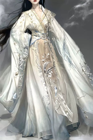 Hanfu female Ji Yue Yao Guang Wei Jinfeng embroidery fairy ancient costume Han element super fairy suit - Yandan_Hanfu