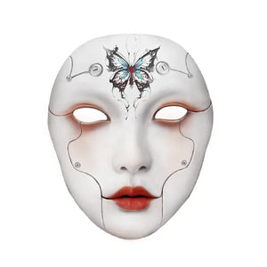 Soul Crop Antique Mask Full Face Adult Handsome Male Emperor - Yandan_Hanfu