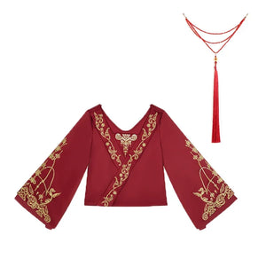 Perfect Harmony Bridal Hanfu – New Chinese Style Mamian Skirt Wedding Dress for Engagement & Reception - Yandan_Hanfu