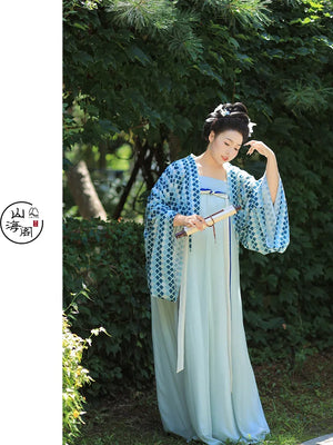 Bicheng – Plus Size Tang-Style Hanfu | Famen Temple Inspired Qi-Xiong Set for Autumn - Yandan_Hanfu