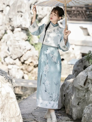 Thickened Improved Cheongsam&Qiapo Women - Yandan_Hanfu