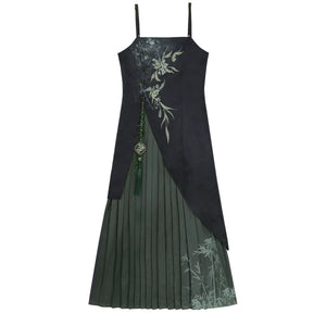 Zhujian Snow New Chinese Hanfu Dress Daily National Style Han Elements Set - Yandan_Hanfu