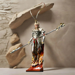 Monkey King Ornament Black Myth Tabletop Sculpture - Yandan_Hanfu