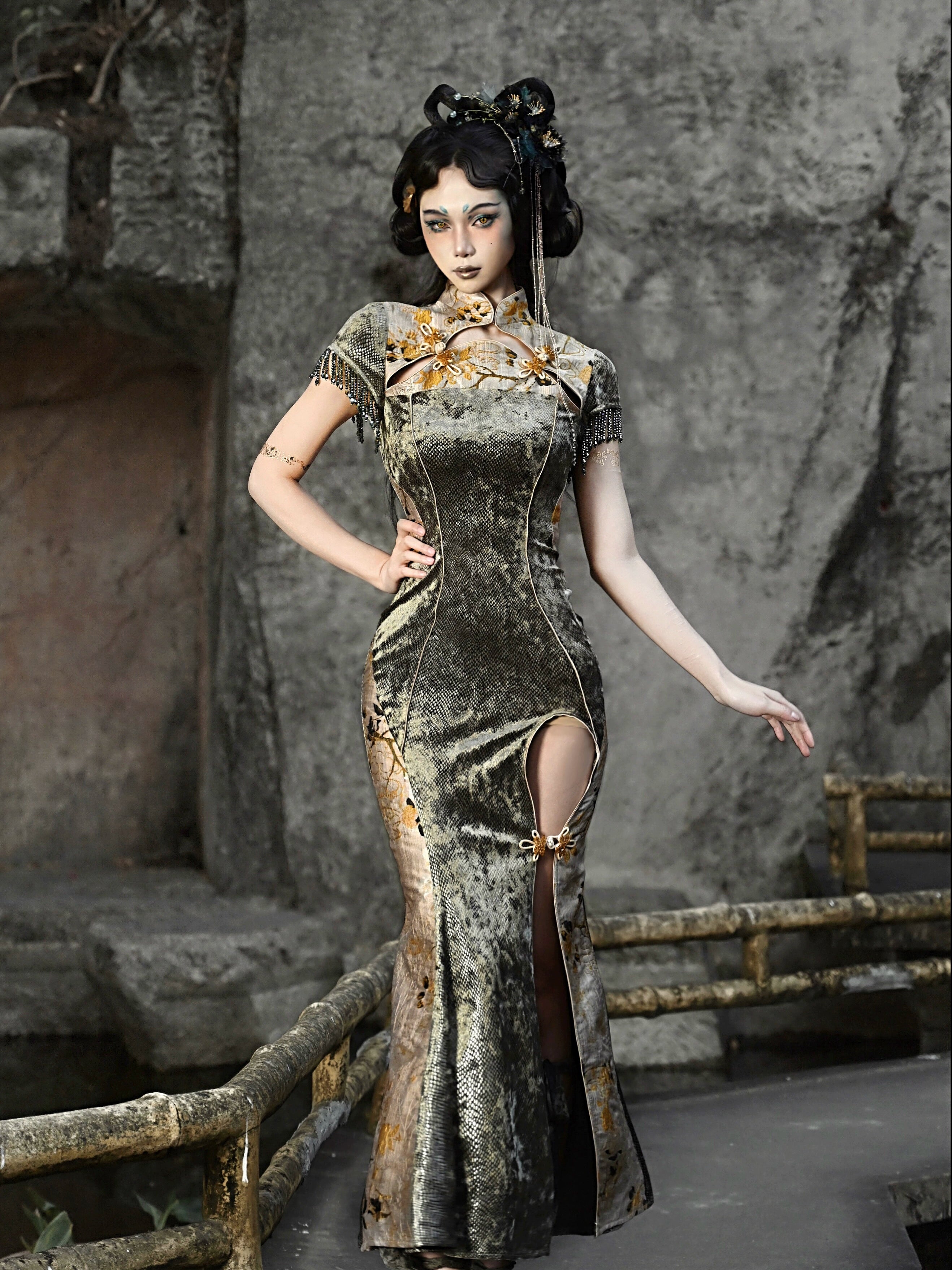 【ウラヤス】 CuLLt KIMONO LONG GOWN 61djXkuJTNL._UY1000_.jpg