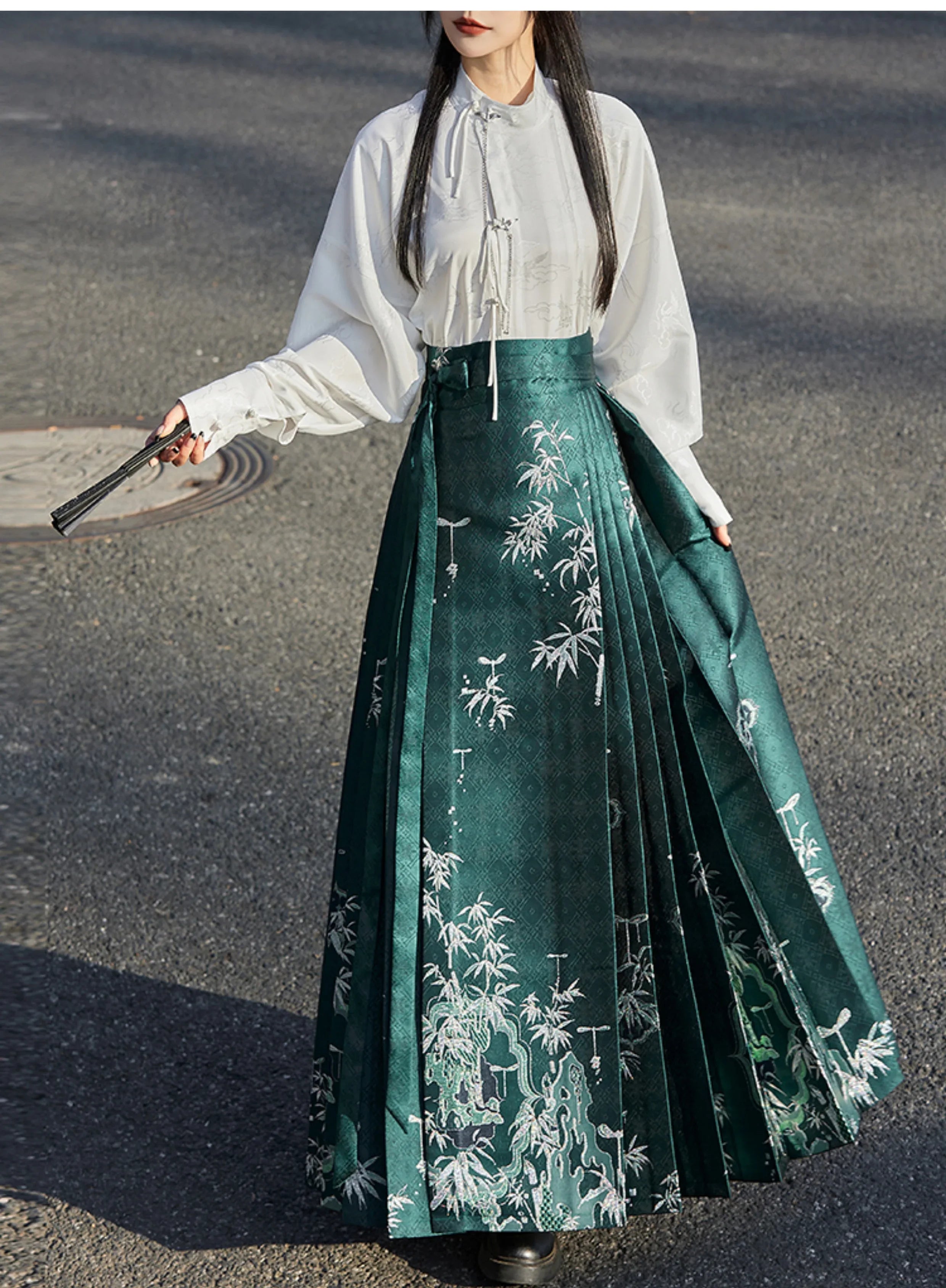 Takuma Tingqu Horse Dress Hanfu Women's Skirt - Yandan_Hanfu