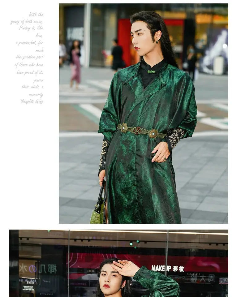 This green hanfu for women and dark green hanfu jacket feature elegant hanfu sleeves, layered designs, and hanfu patterns. Perfect for princess hanfu dress, hanfu cosplay, or formal events like the hanfu graduation gown. For men, explore modern hanfu male robes, hanfu dress male, and ancient Chinese hanfu male inspired by Tang Dynasty hanfu and Ming hanfu. Shop hanfu for sale at our trusted hanfu shop today.