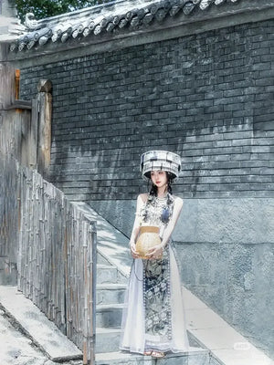 Miao tie-dye clothing female minority Hunan Guizhou Yunnan ethnic style - Yandan_Hanfu