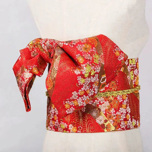 Japanese kimono waist seal Yukata belt gorgeous brocade bow belt styling knot waist seal - Yandan_Hanfu