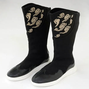 Men's shoes retro official boots auspicious cloud embroidery - Yandan_Hanfu