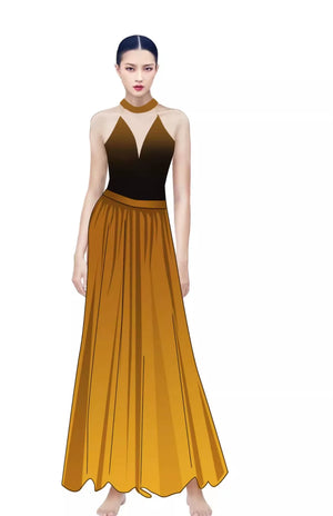 Forbidden Spring – Luxury Chinese-Style Performance Set (Elegant Dance Skirt Outfit) - Yandan_Hanfu