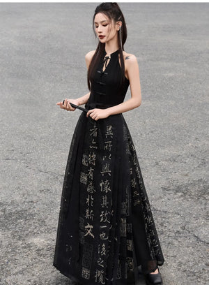 New Chinese-style orchid pavilion horse skirt Ming Dynasty improved Hanfu skirt - Yandan_Hanfu