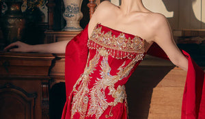 Phoenix Harmony – New Chinese Bridal Dress for Engagement, Tea Ceremony & Spring Banquets - Yandan_Hanfu