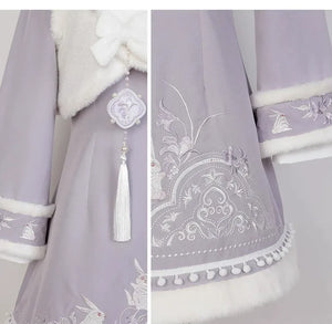 Ziyun Rabbit Hanfu Women's Cheongsam Chinese New Year Set Autumn and Winter - Yandan_Hanfu