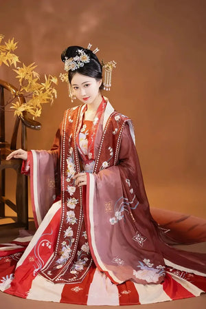Embroidery Song-made Xiacheng Five-piece Summer Set - Yandan_Hanfu