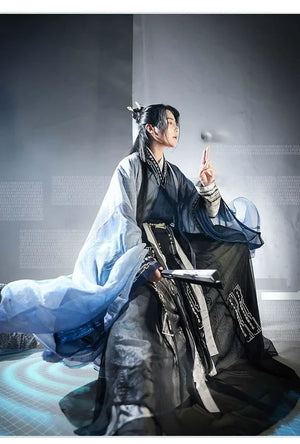 Song Dynasty Hanfu | Yuanshi men's and women's large-sleeved shirts and Hanfu technology sense - Yandan_Hanfu