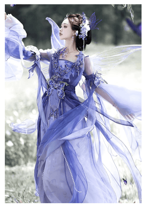 Purple traditional hanfu dress for women, inspired by Song Dynasty, featuring silk fabric with hanfu coat and jacket. Ideal for Chinese New Year, winter hanfu, graduations, and fairy hanfu cosplay. This elegant hanfu is available for sale at hanfu shops and online stores, perfect for hanfu women seeking unique traditional and modern Chinese clothing.