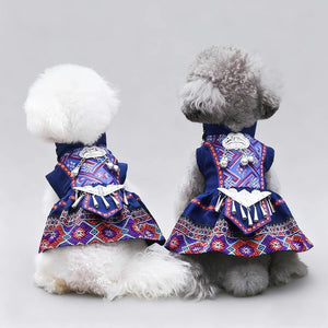 Festival Pet Costume | Inspired by Chinese Zhuang & Yao Ethnic Styles - Yandan_Hanfu