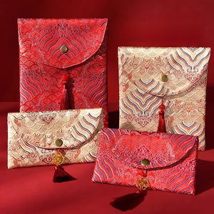 "Auspicious Cloud Congratulations" Chinese Wedding Big Red Envelope Hong Bao - Yandan_Hanfu