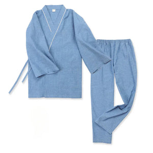 Spring&summer antique pure cotton men's large-size Hanfu pajamas - Yandan_Hanfu