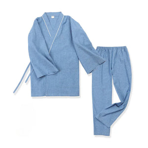 Spring&summer antique pure cotton men's large-size Hanfu pajamas - Yandan_Hanfu