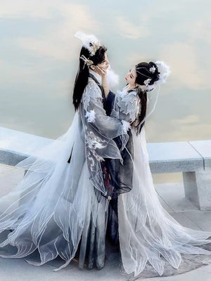 Wei Jin inspired couple Hanfu set for stage performance and cosplay