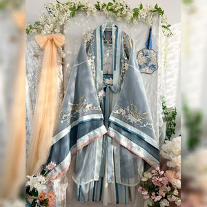 Pink Embroidery Hanfu, Summer Hanfu Dress, Hand Hanfu Dress, Modern Hanfu, Fairy Dresses, Chinese Traditional Costume, Cosplay Clothing - Yandan_Hanfu