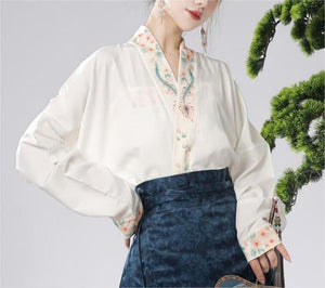 Fashion Ming Dynasty Hanfu Dress, omen's Hanfu Skirt 2 PCS Set,Delicate Chinese Hanfu Dress,Traditional Costumes Prom Dress,Gift For Her - Yandan_Hanfu