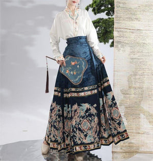 Fashion Ming Dynasty Hanfu Dress, omen's Hanfu Skirt 2 PCS Set,Delicate Chinese Hanfu Dress,Traditional Costumes Prom Dress,Gift For Her - Yandan_Hanfu