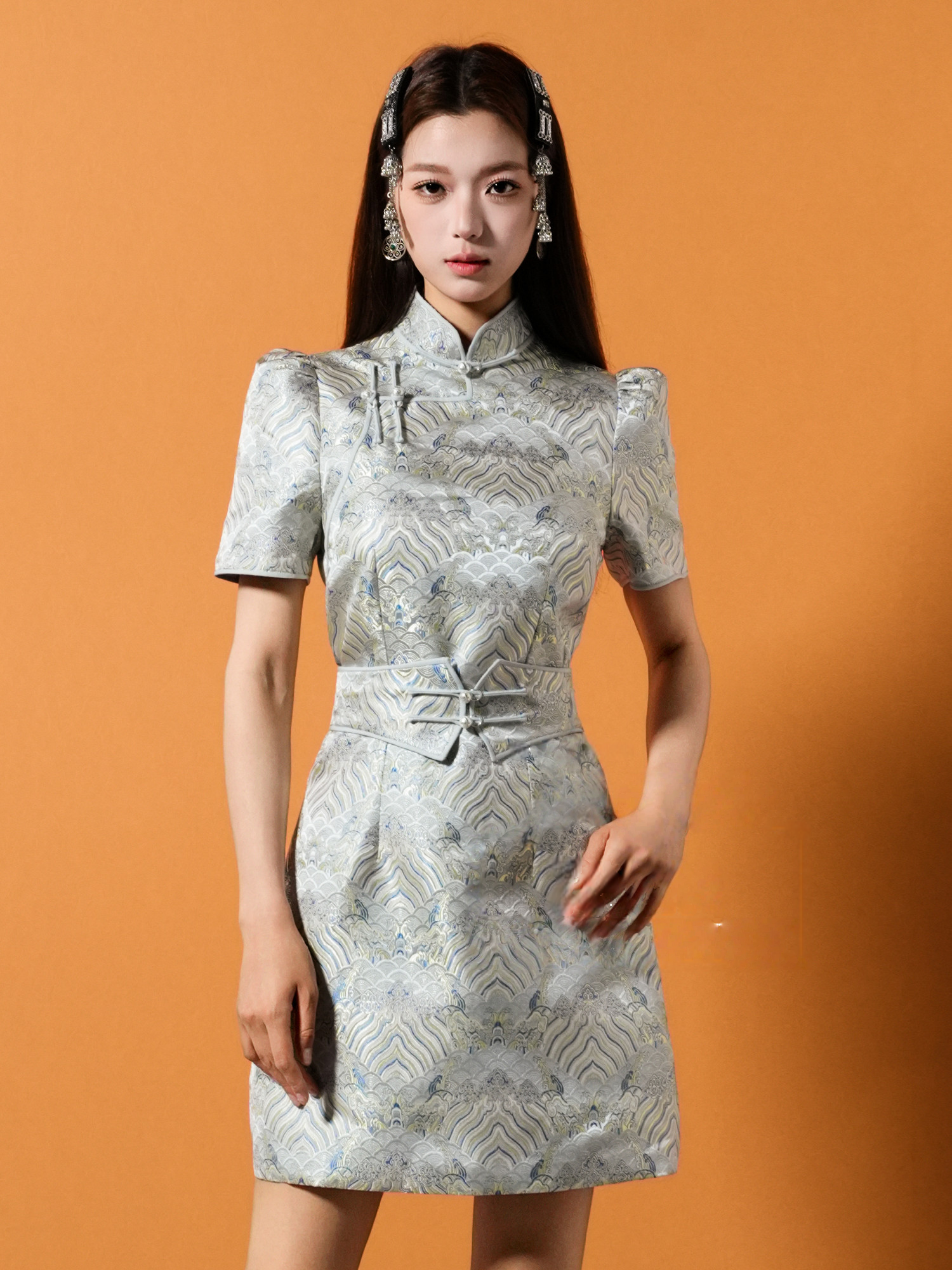 Modern Mongolian Short Dress