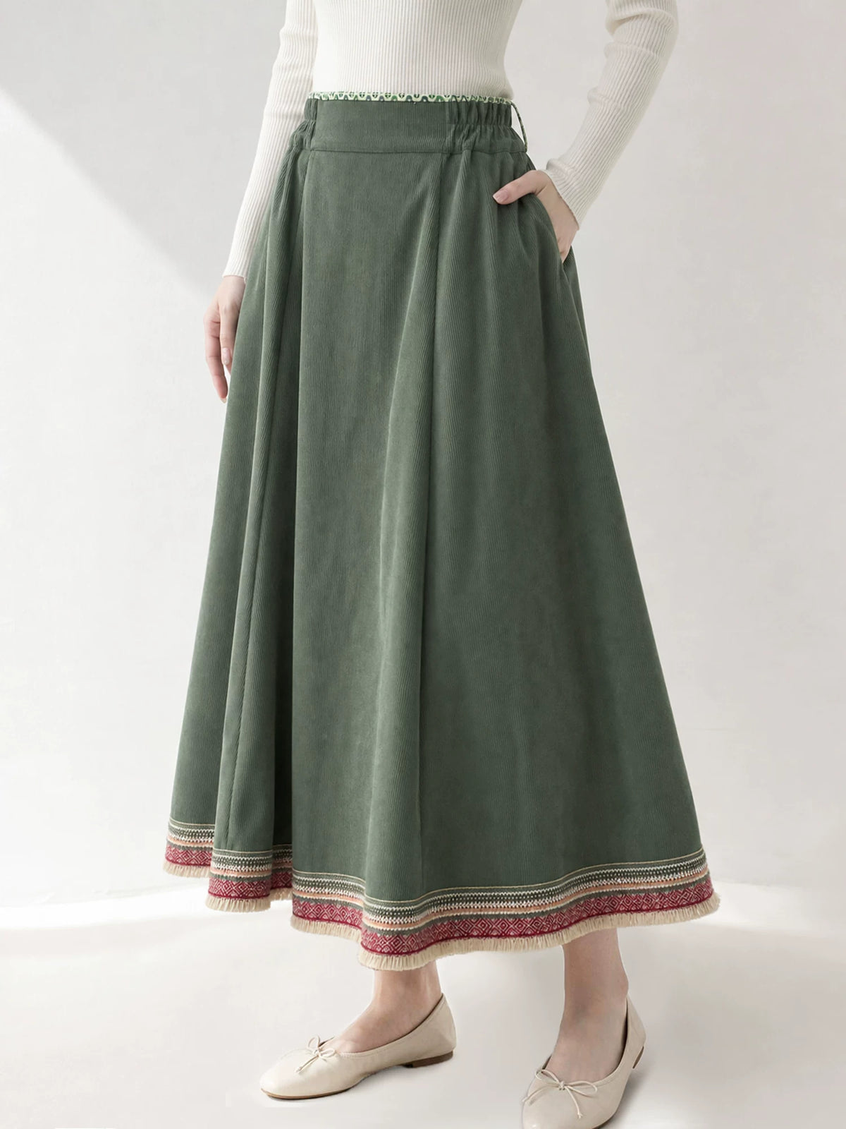 Sage Green Winter Hanfu — original product photograph 2