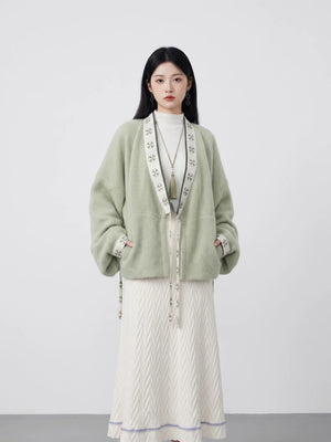 Sage Green Winter Hanfu — original product photograph 12