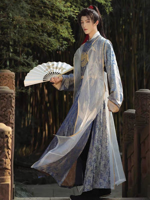 men's Hanfu, from traditional Chinese menswear to modern from Tang Dynasty traditional attire to Ming and Song Dynasty inspired Hanfu. Items such as scholar official Hanfu hats, Chinese court official attire, and royal traditional dress are prominently featured. This display also offers a glimpse into the evolution of Asian clothing, presenting pieces like casual Hanfu and Asian-inspired outfits.Hanfu patterns contributes to the journey through the history of male Chinese and Asian fashion