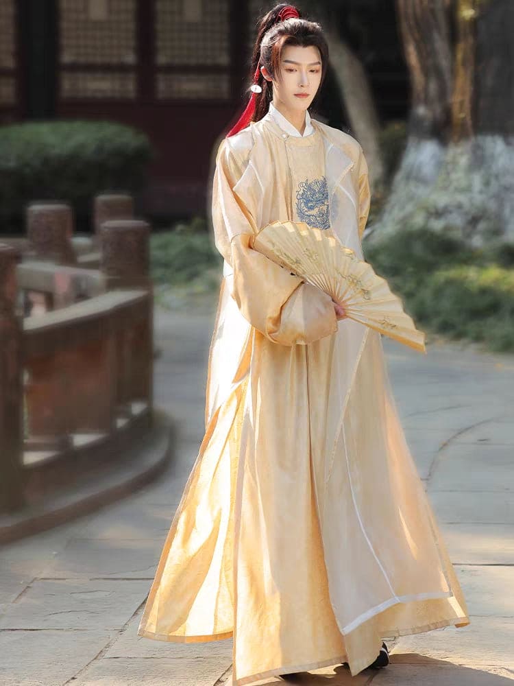 men's Hanfu, from traditional Chinese menswear to modern from Tang Dynasty traditional attire to Ming and Song Dynasty inspired Hanfu. Items such as scholar official Hanfu hats, Chinese court official attire, and royal traditional dress are prominently featured. This display also offers a glimpse into the evolution of Asian clothing, presenting pieces like casual Hanfu and Asian-inspired outfits.Hanfu patterns contributes to the journey through the history of male Chinese and Asian fashion