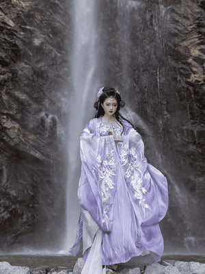 Purple Traditional Hanfu Dress - Yandan_Hanfu