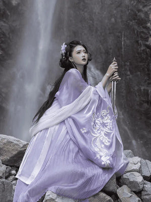 Purple Traditional Hanfu Dress - Yandan_Hanfu