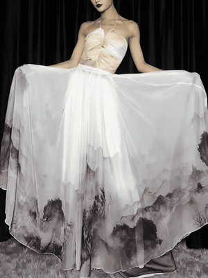 Hanfu dress hanfu skirt hanfu top hanfu cloak hanfu cape cheongsam cheongsam dress chinese dress cheongsam top chinese dragon Traditional Hanfu Black Hanfu Modern Hanfu Black&White Chinese Dance Dress outfit