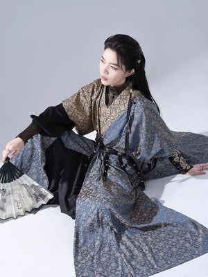Gender Neutral Hanfu by Yandan Hanfu Black Modern Hanfu Dress Male & Female Hanfu - Yandan_Hanfu