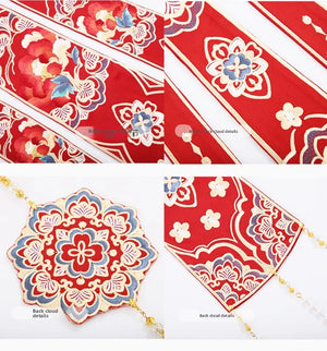 Authentic Tang-Style Bridal Hanfu – Custom Embroidered Red Gown with Flowing Grand Sleeves - Yandan_Hanfu