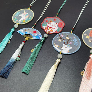 Hand Embroidered Lucky Charm (Finished products) - Yandan_Hanfu
