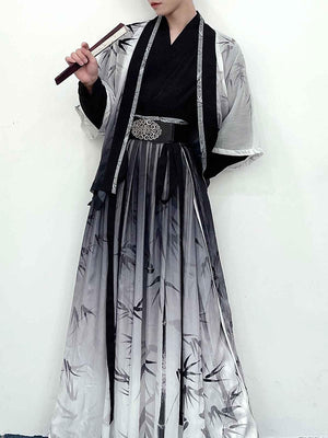 Unisex Hanfu Dress 【Bamboo】 - Yandan_Hanfu
