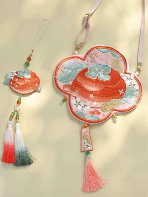 Red Embobridery Hanfu/ Qipao Bag - Yandan_Hanfu