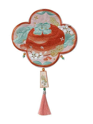 Red Embobridery Hanfu/ Qipao Bag - Yandan_Hanfu