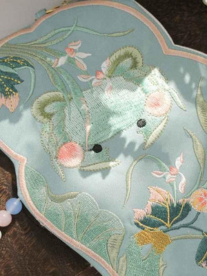 Green Embroidery Hanfu Bag - Yandan_Hanfu