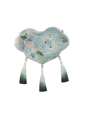 Green Embroidery Hanfu Bag - Yandan_Hanfu