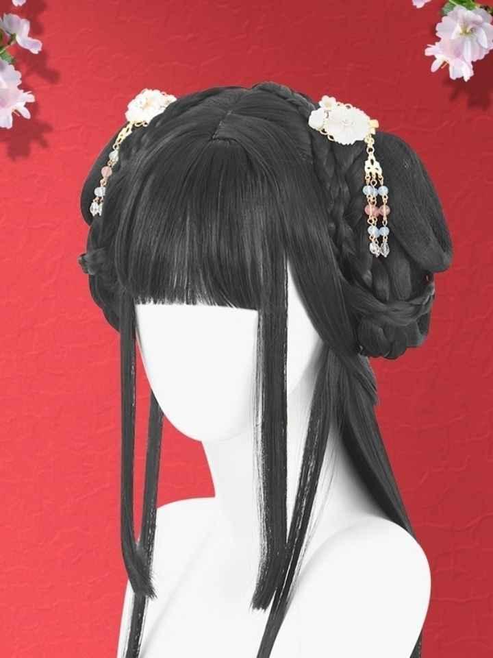 Hanfu Wig | One Piece Full Hair Set - Yandan_Hanfu
