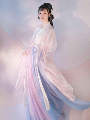 Traditional Pink&Purple Hanfu 【Spring】 - Yandan_Hanfu