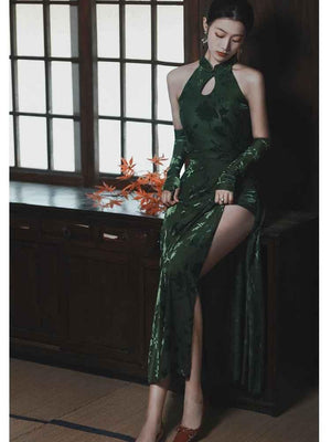 Green Dance Qiapo/Cheongsam - Yandan_Hanfu