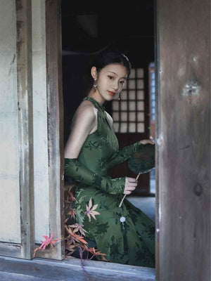 Green Dance Qiapo/Cheongsam - Yandan_Hanfu
